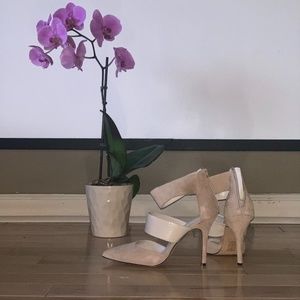 Beige Strap Heels